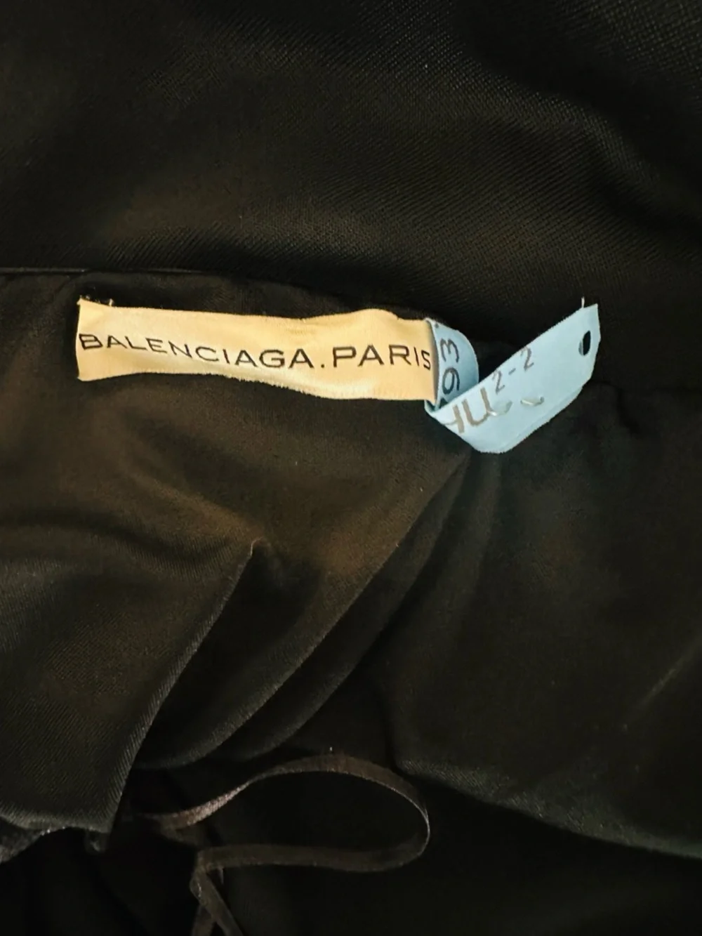 Balenciaga Paris Black Halter Neck Draped Dress 42 Large - Picture 8 of 9